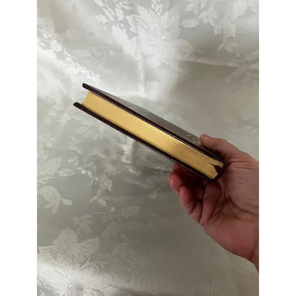 1986 Robert Schuller Be Happy You Are Loved Bonded Leather Gold Gilt Book